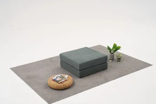 Taburet, Atelier del Sofa, 825BLC5225, Tesatura Chenille, Verde