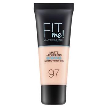 Maybelline Fit Me! Foundation Matte + Poreless tekutý make-up so zmatňujúcim účinkom 097 Natural Porcelain 30 ml