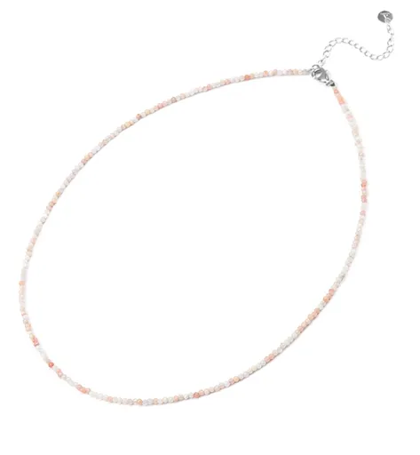 Agato Colier mineral pentru femei cu opal roz POL-N10/47L