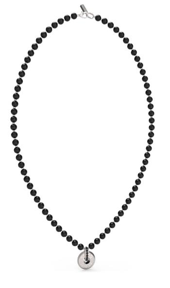 Guess Colier cu mărgele pentru bărbați Edgy Styles JUMN04061JWSTBKT/U
