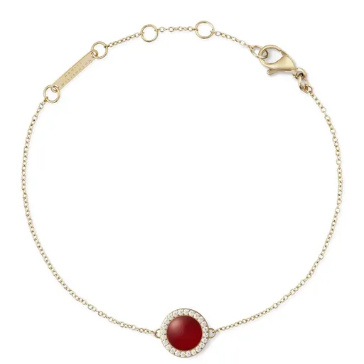 Daniel Wellington Brățară stilată placată cu aur, cu agat și cristale DW00401422