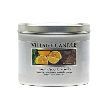 Village Candle Lumânare parfumată Cedru si lămâie (Lemon Cedar Citronella) 311 g