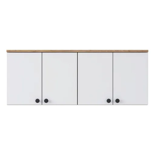 Dulap multifunctional, Hanah Home, BA120, 120x46.8x42.5 cm, Nuc/Alb