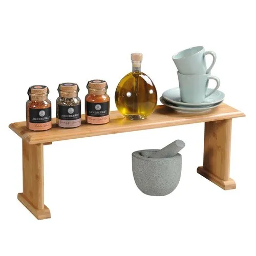 Kesper 58803 Raft de bucătărie din bambus, 58 x20,5 x 15 cm