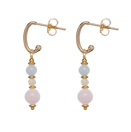 Alisia Cercei placați cu aur mărgele de morganit AL3770.01.000