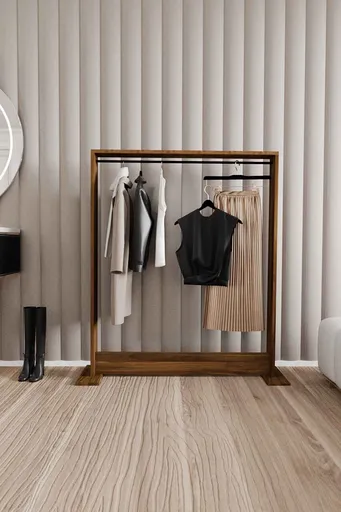 Cuier de perete, Hanah Home, Salvitor, 100x124x12 cm, Maro