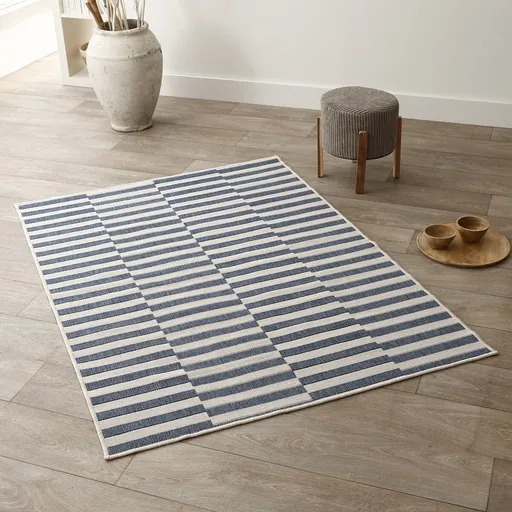 Covor cu dungi, față-verso, dreptunghiular