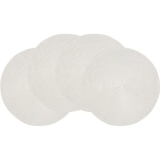 Suport de farfurie Altom Straw alb, diametru 38 cm, set de 4 buc., alb