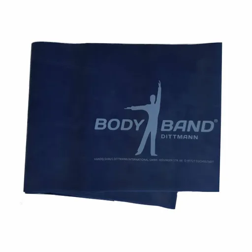 Bandă elastică de fitness Body-Band 2,5 m,albastră, albastru
