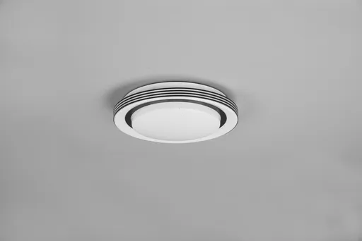 Plafoniera Atria, RL, 27x7 cm, 10.5W, 1x SMD, plastic, alb/negru mat
