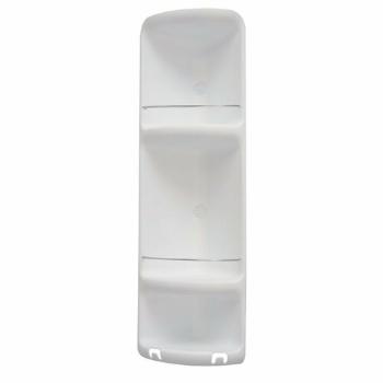 GEDY 7081 CAESAR raft de colț cu trei niveluripentru duș 22,6 x 71 x 16 cm, plastic ABS, alb