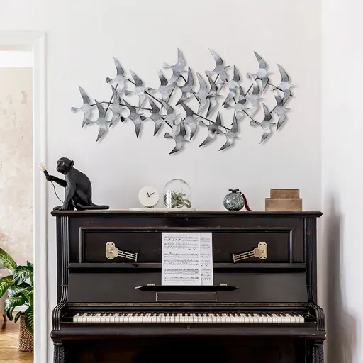 Decoratiune de perete, Martılar 3, Dimensiuni: 59 x 124 cm, Multicolor