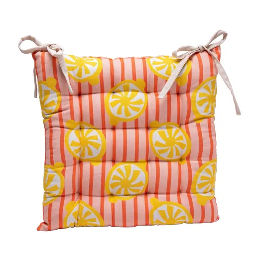 Set de 2 perne de scaun cu imprimeu față-verso cu lămâi