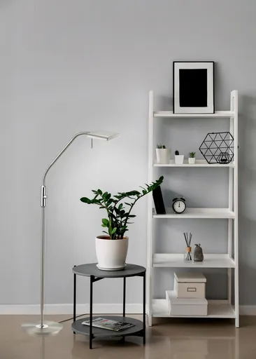 Lampadar Bergamo, TRIO, 27x135 cm, 12W, 1x SMD, metal, nichel mat