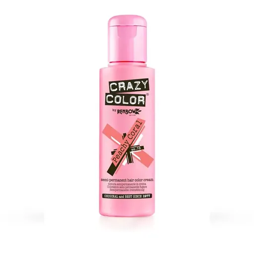 Vopsea Semipermanenta Crazy Color Peachy Coral No. 70 - 100 ml