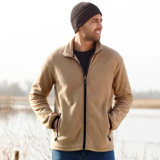 Hanorac cu fermoar, confecționat din microfleece