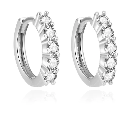 Beneto Cercei rotunzi atemporali cu zirconi AGUC1534