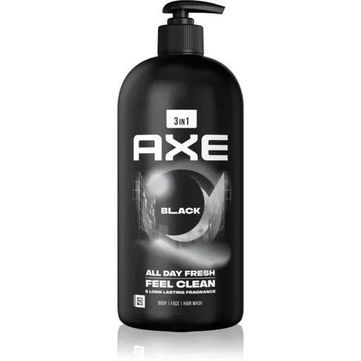 Axe Black gel de dus pentru față, corp și păr 900 ml