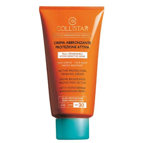 Collistar Cremă rezistentă la apă pentru bronz SPF 30 (Active Protection Sun Cream) 150 ml