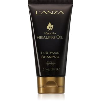 L'anza Keratin Healing Oil Lustrous Shampoo sampon revitalizant pentru par deteriorat 50 ml
