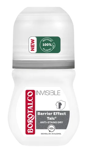 Borotalco Deodorant cu bilă Invisible (Deo Roll-On) 50 ml