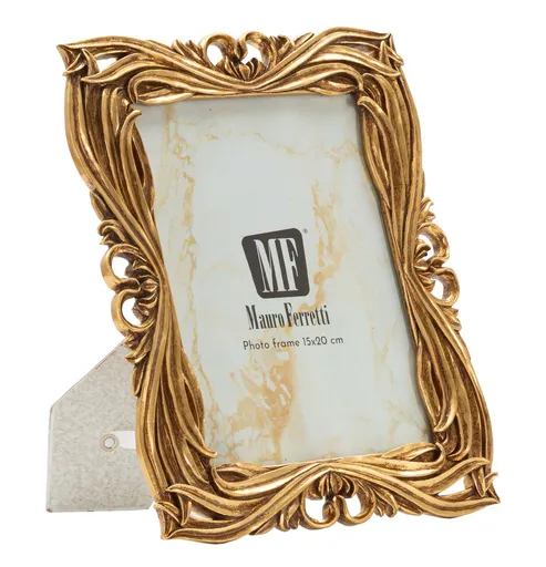Rama foto Baroque, Mauro Ferretti, 15x20 cm, polirasina/sticla, auriu