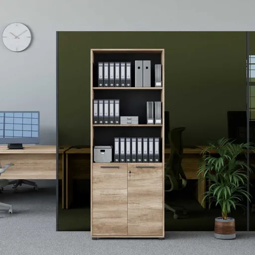 Corp biblioteca, Hanah Home, Nkt-552-Tt-1, 72x187x34 cm, Nuc deschis