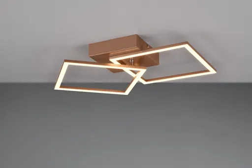 Plafoniera Trail, RL, 44.5x39.5x7 cm, 20W, 1x SMD, metal, bronz