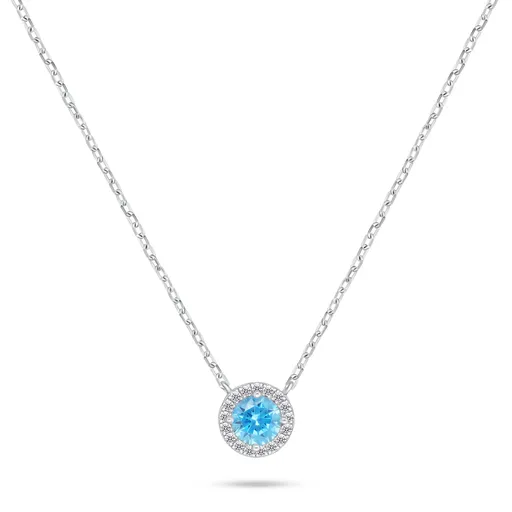 Brilio Silver Colier sclipitor din argint cu zirconi NCL136WAQ