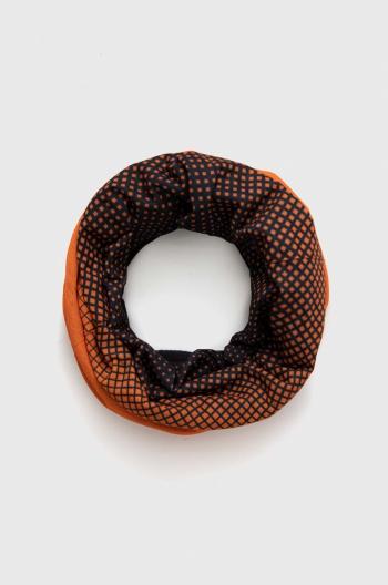 Šál komín Viking 7123 Polartec oranžová farba, vzorovaný