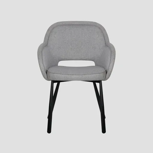 Scaun Campea, Homla, 62x61x84 cm, metal/poliester, gri