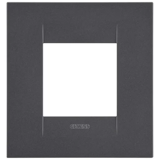 Rama ornament 2 module Gewiss Chorus Geo International GW16422VN, negru satin