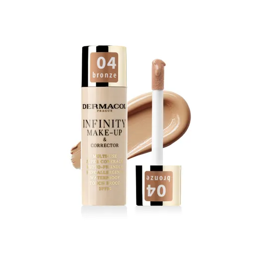 Dermacol Machiaj cu acoperire ridicată și corector Infinity (Multi-Use Super Coverage Waterproof Touch) 20 g 04 Bronze