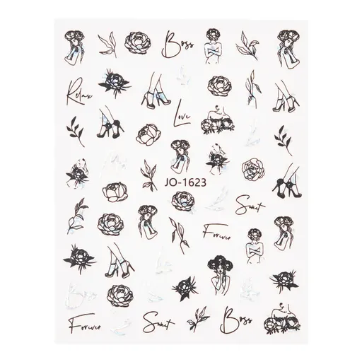 Abtibild unghii 3D JO-1623 Oranjollie