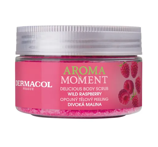 Dermacol Peeling de corp intoxicant Aroma Moment Zmeură sălbatică (Delicious Body Scrub) 200 g