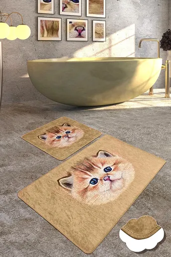 Set covorase de baie, L'essentiel Maison, Bambino Djt, Poliester, Multicolor