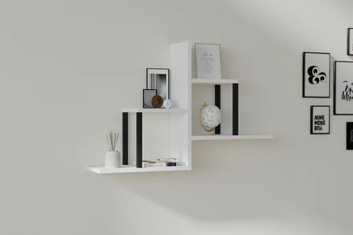 Raft de perete, Hanah Home, Diana, 60x90x20 cm, Alb