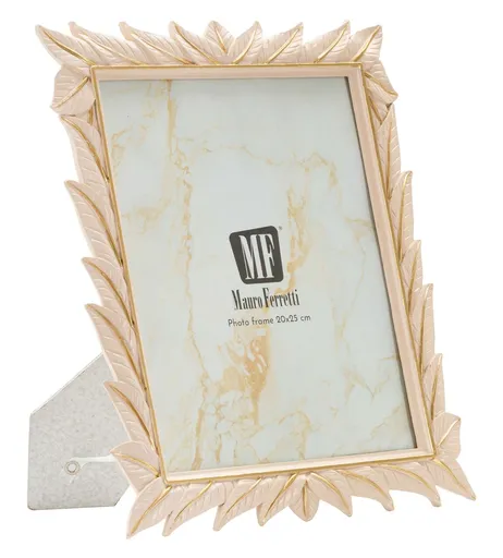 Rama foto Leaffy, Mauro Ferretti, 20x25 cm, polirasina/sticla, crem