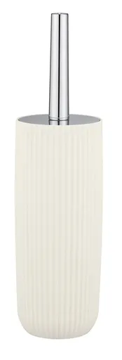 Perie de toaleta cu suport, Wenko, Agropoli, 10 x 10 x 36.5 cm, plastic, crem