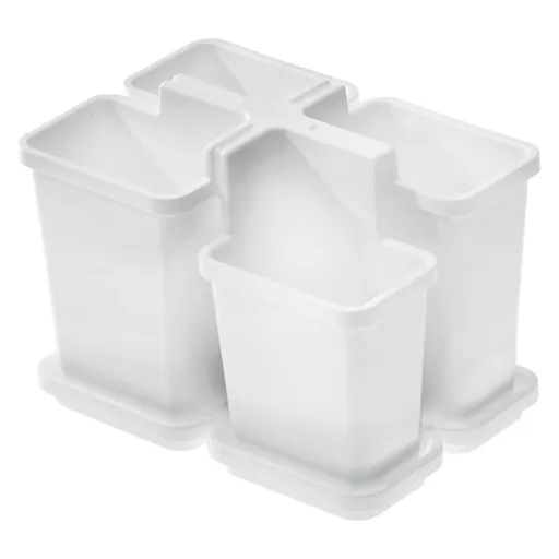 Tontarelli Scurgător pentru tacâmuri BELLA mic cutavă, alb, alb