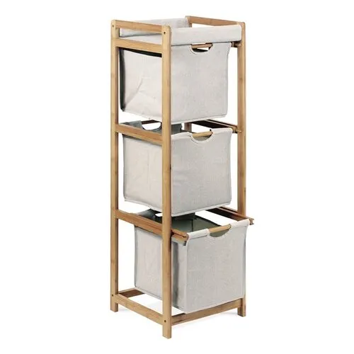 Raft din bambus, 3 sertare