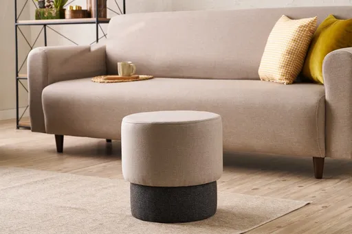 Taburet, Atelier del Sofa, 825BLC5177, Lemn, Bej