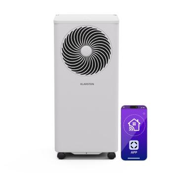Klarstein Aero Ring 9K, Smart, aparat de aer condiționat, 9 000 BTU, mobil și inteligent, pentru max. 31 m², control vocal