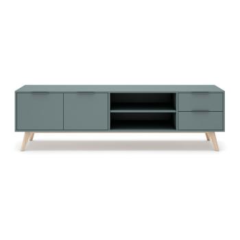 Szürkészöld TV-állvány 180x53x40 cm Pisco – Marckeric