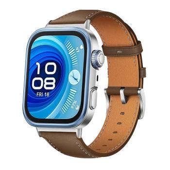 LEATHER Kožený remienok pre Huawei Watch Fit 4 / Fit 4 Pro hnedý