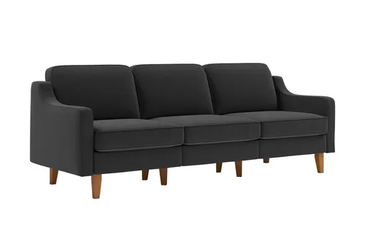 Canapea 3 locuri, Atelier del Sofa, 918CMF1175, Otel, Gri noapte / Nuc