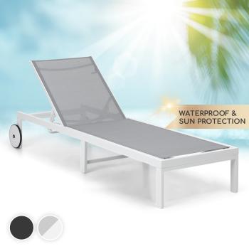 Blumfeldt Lucca Lounger, șezlong de grădină, aluminiu, 4 nivele