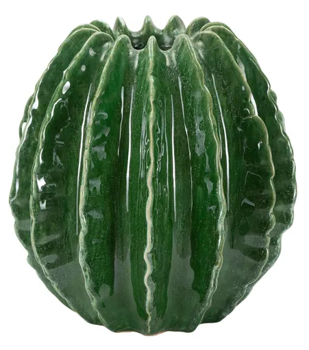 Vaza decorativa Cactus Ball, Mauro Ferretti, 23.5x24.5 cm, ceramica, verde