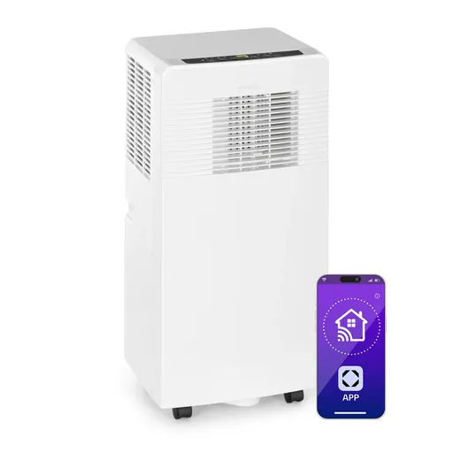 Klarstein Iceblock Ecosmart 7, aer condiționat portabil, 3 în 1, 7000 BTU, control prin aplicație, alb