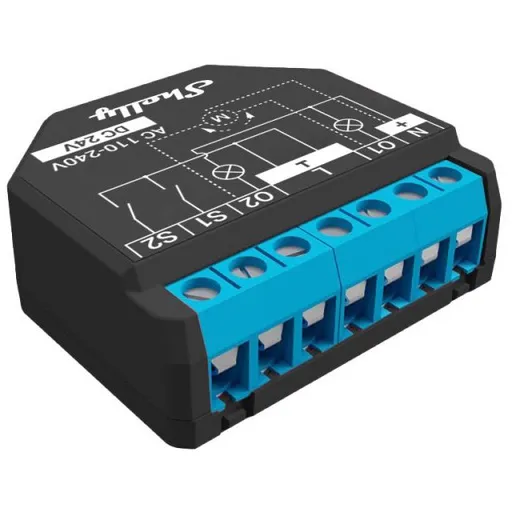 Releu inteligent Shelly Plus 2PM - 2canale cu contor de energie, WiFi, control aplicatie 3800235265031
